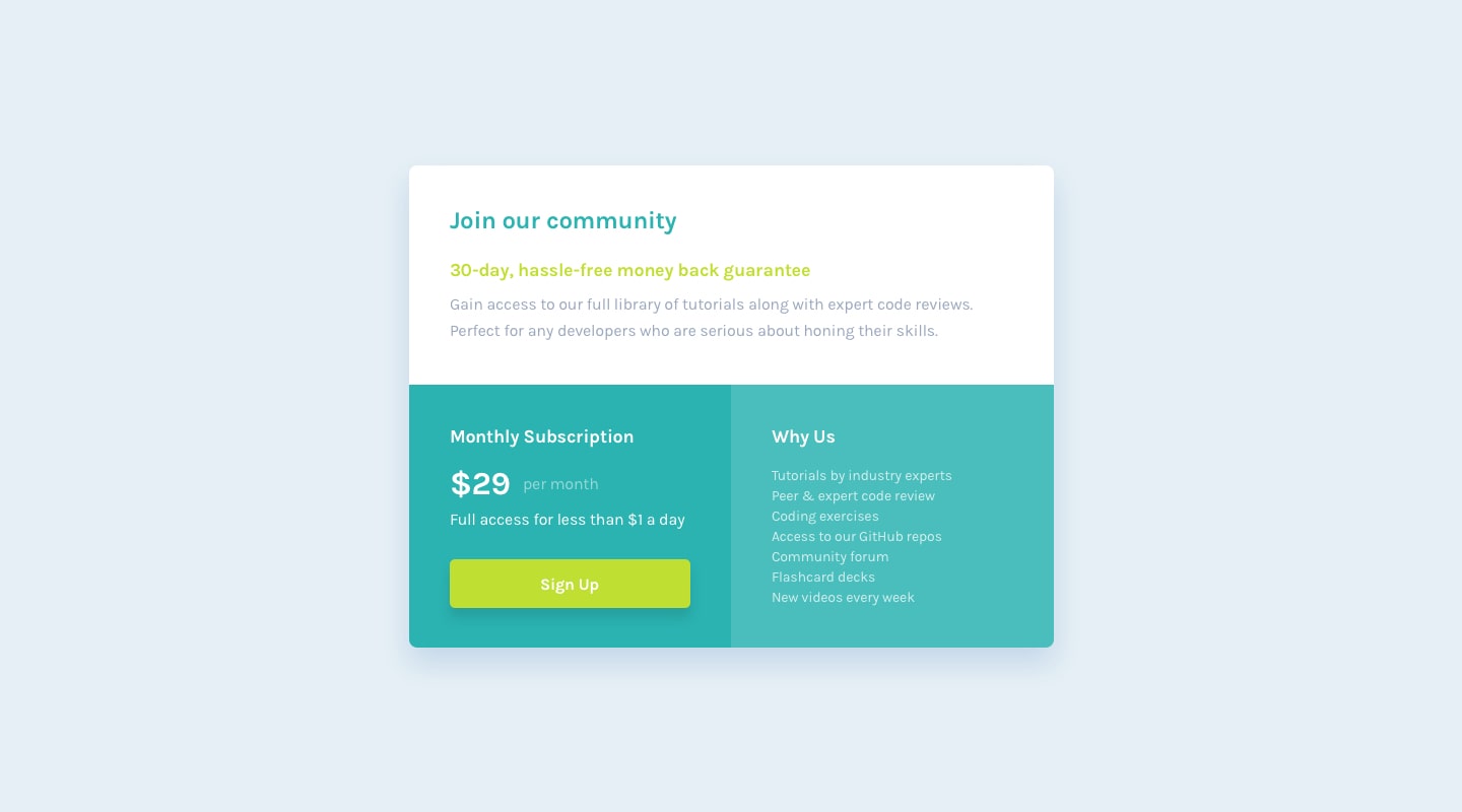 Single price grid challenge preview